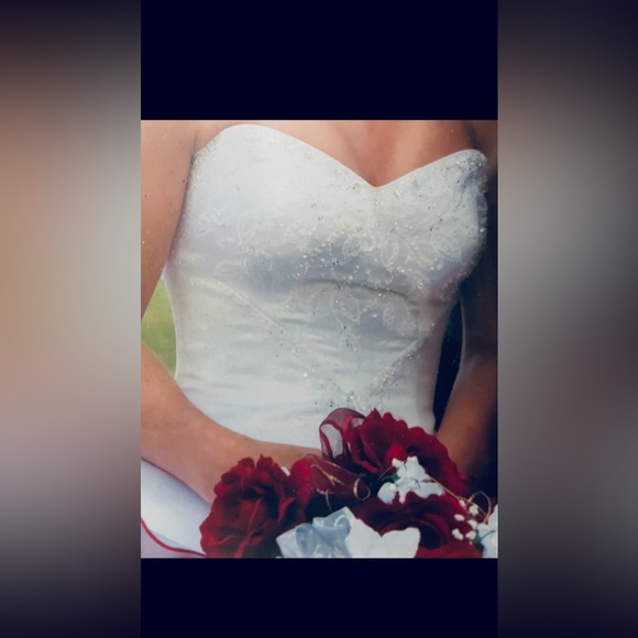 Maggie Sottero (Monica Marie) White Wedding Gown Fit Size 4-6 - Picture 3 of 8